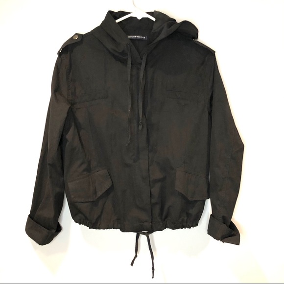 BRANDI MELVILLE Hailey Zip Hood Jacket Black OS - Picture 7 of 16